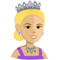Princess - Medium Light emoji on Messenger